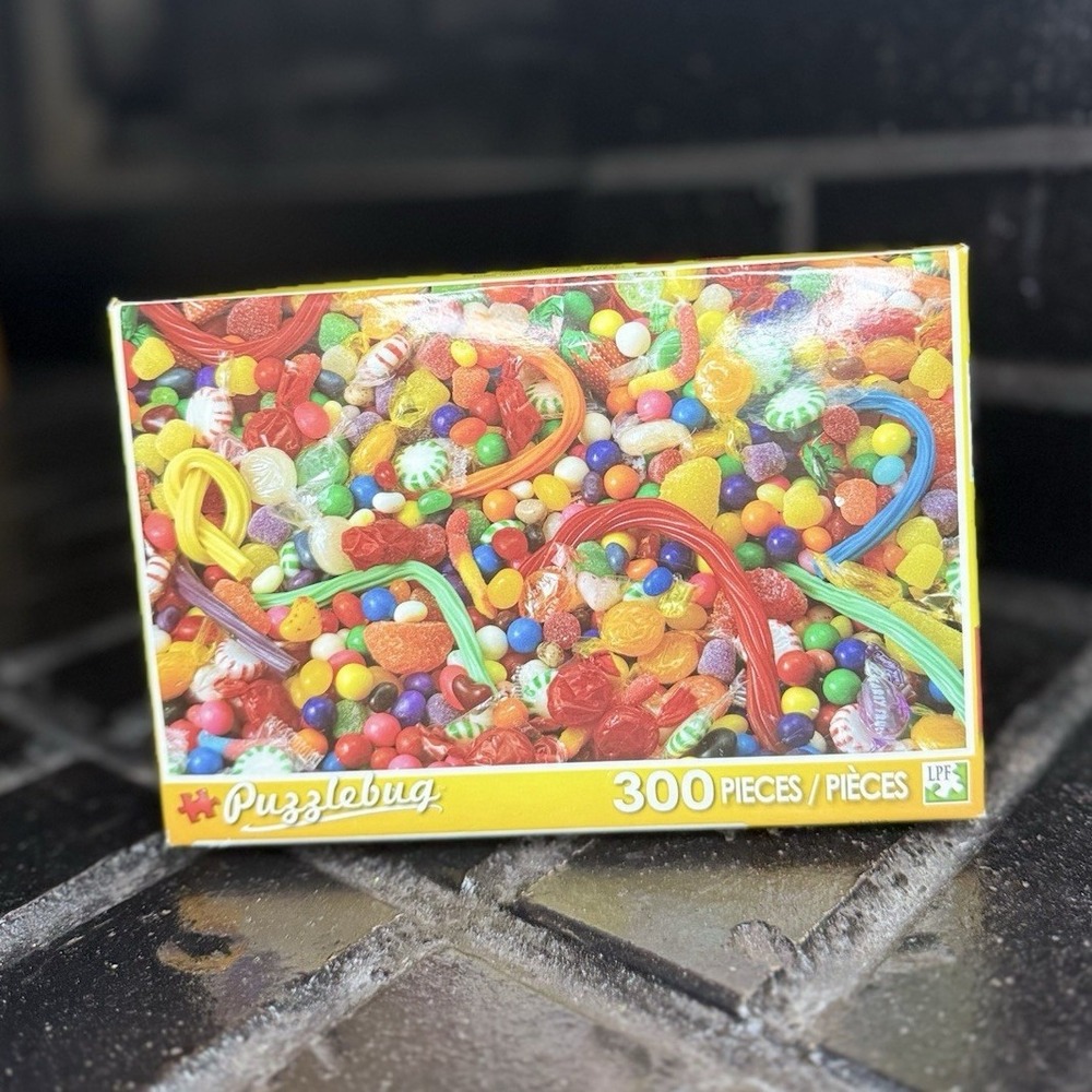 Puzzlebug Candy Explosion 300-Piece Interlocking Cardboard Jigsaw Puzzle 2014